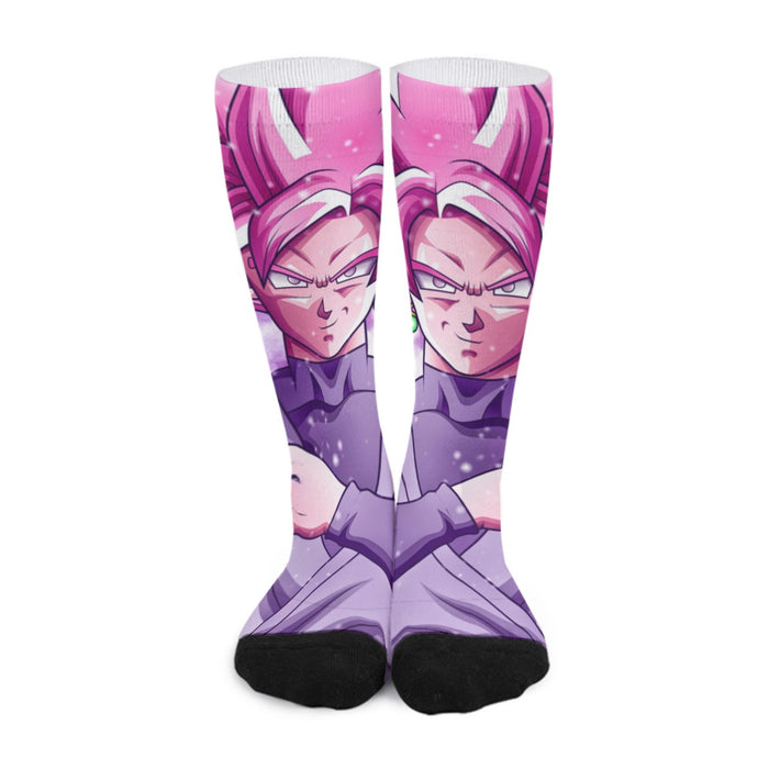 Dragon Ball DBZ Goku Black Rose Galaxy Fantasy Amazing Socks