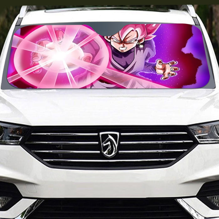 Goku Black Zamasu Super Saiyan Rose Powerful Aura Skills Dope Windshield Sunshade