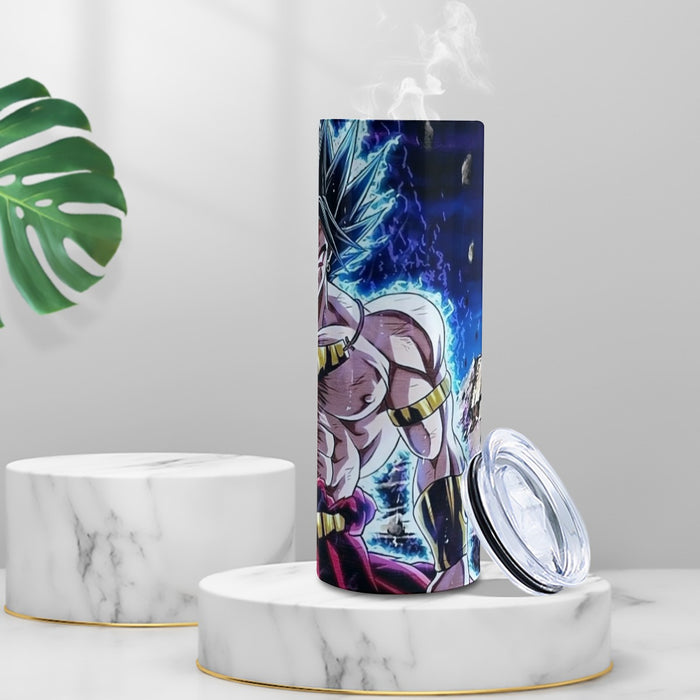 DBZ Legendary Super Saiyan Broly With Black Hair Tumbler with twinkle surface