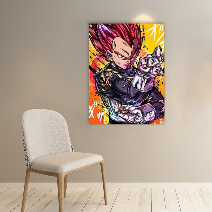 Dragon Ball Z Vegeta God Paper poster