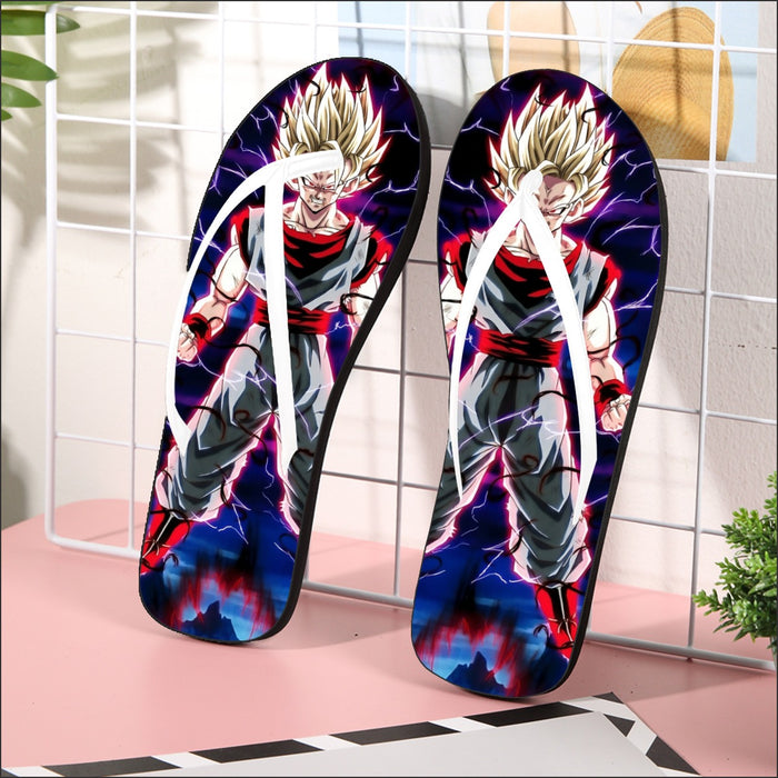 Dragon Ball Z  Super Saiyan Prince Vegeta Flip Flops