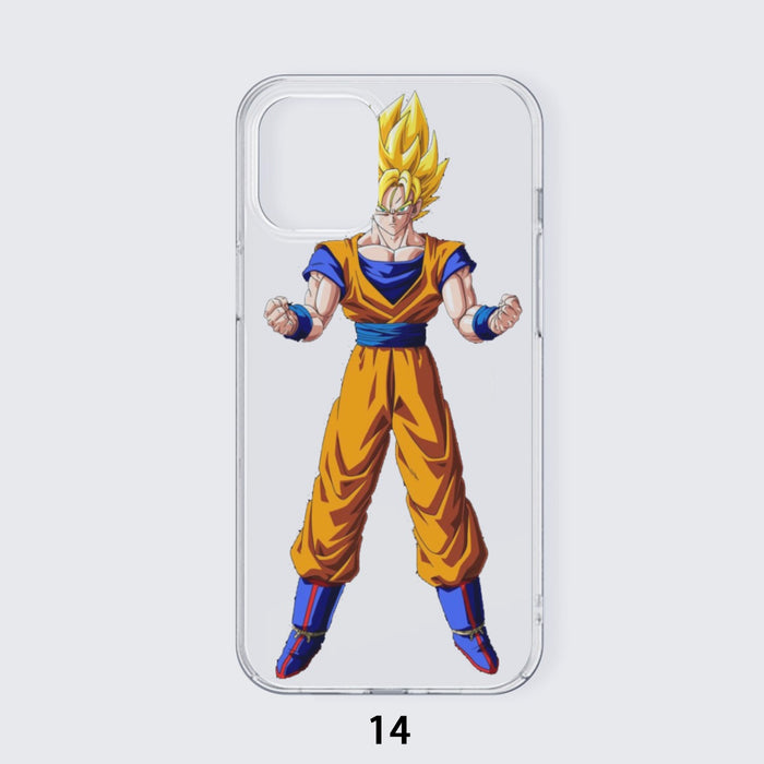 Goku Transformation Thunder Black Super Saiyan iPhone 14 Case