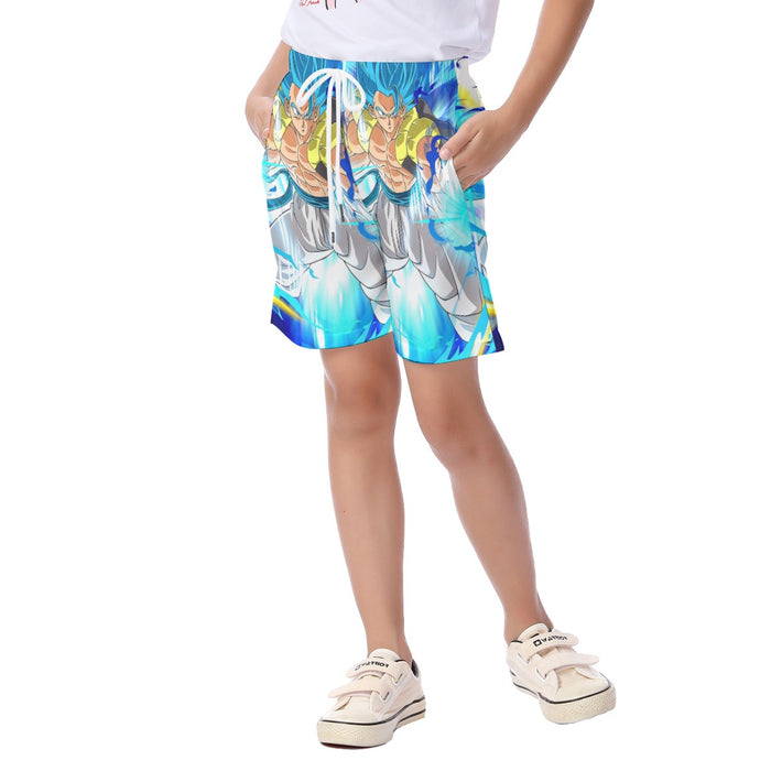 Super Saiyan Blue Gogeta Kid's Beach Shorts