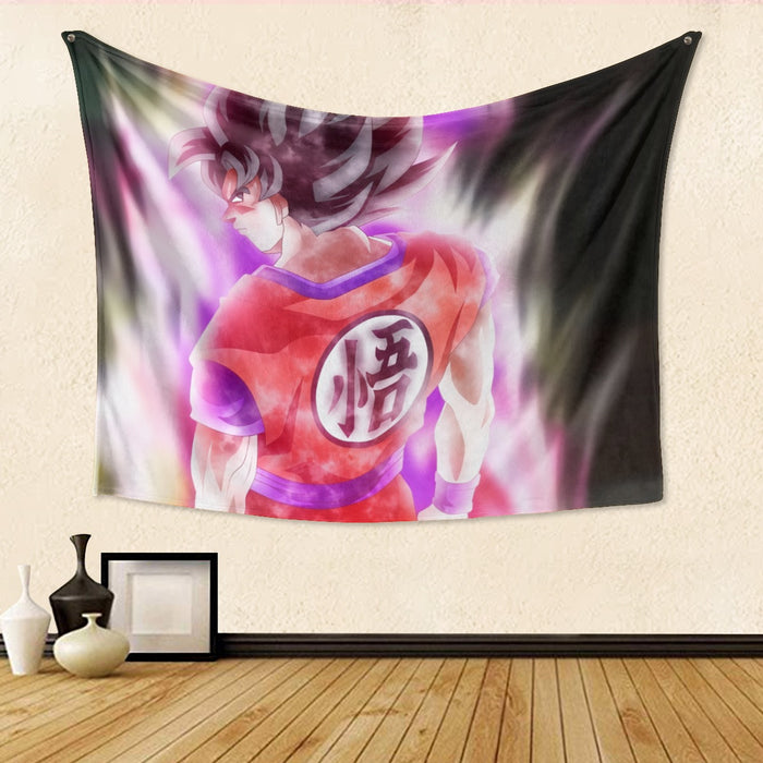 Dragon Ball Angry Son Goku Unique Style Full Print Tapestry