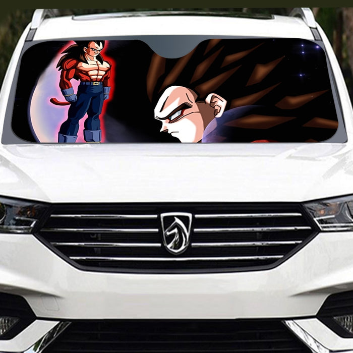 Dragon Ball Super Vegeta 4 Cool Crescent Moon Universe Windshield Sunshade