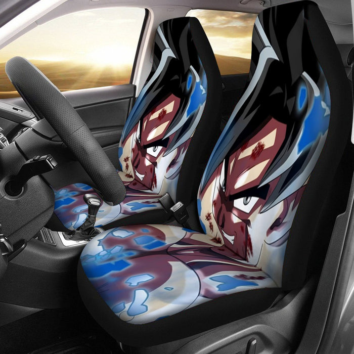 Goku Blue Ultra Instinct Dope Grin Car Seat Cover