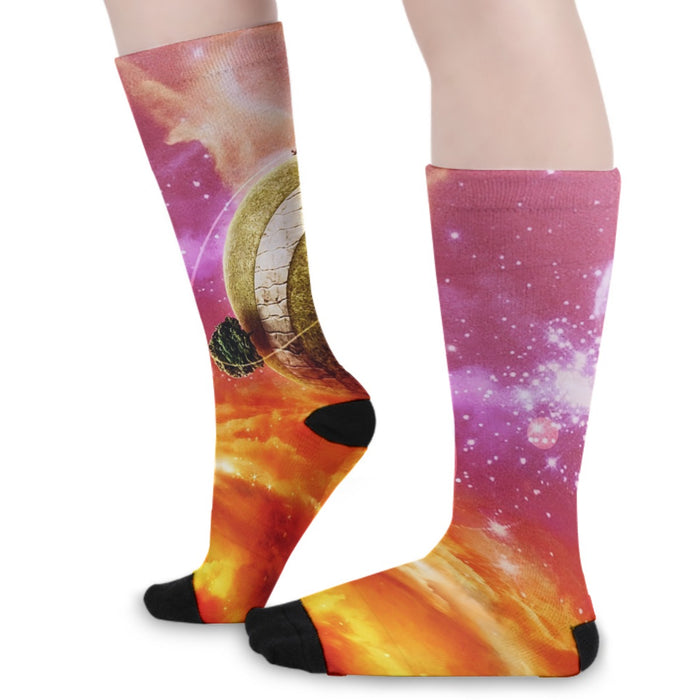 Dragon Ball Z Great King Kai Planet Cool Orange Socks