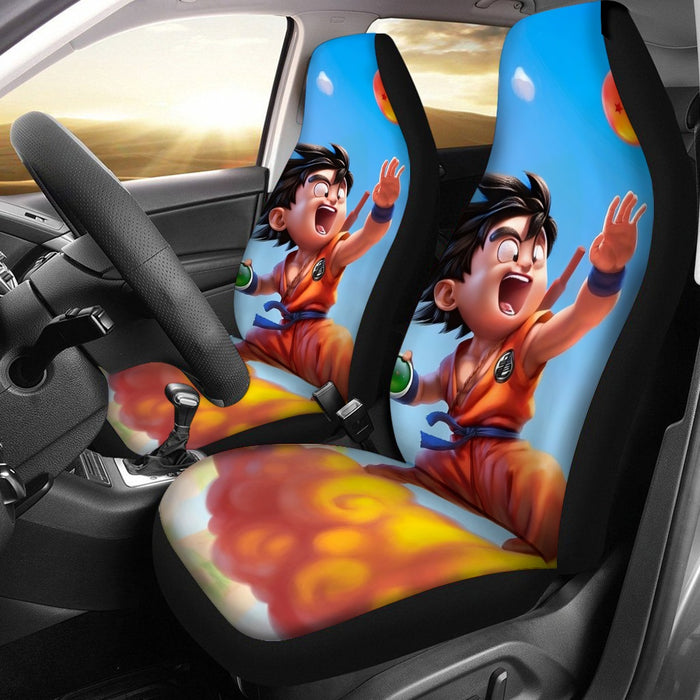 Dragon Ball Goku Kid Ride Flying Nimbus Car Seat Cover