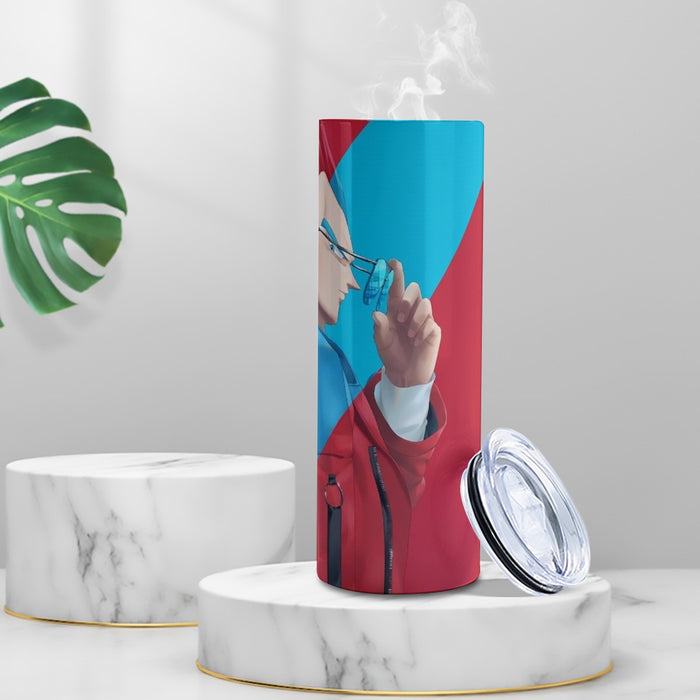 Cool Vegeta Businessman Design Dragon Ball Z Tumbler with twinkle surface