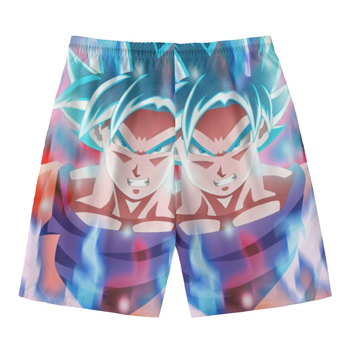 Dragon Ball Super Saiyan Blue Goku Beach Pants