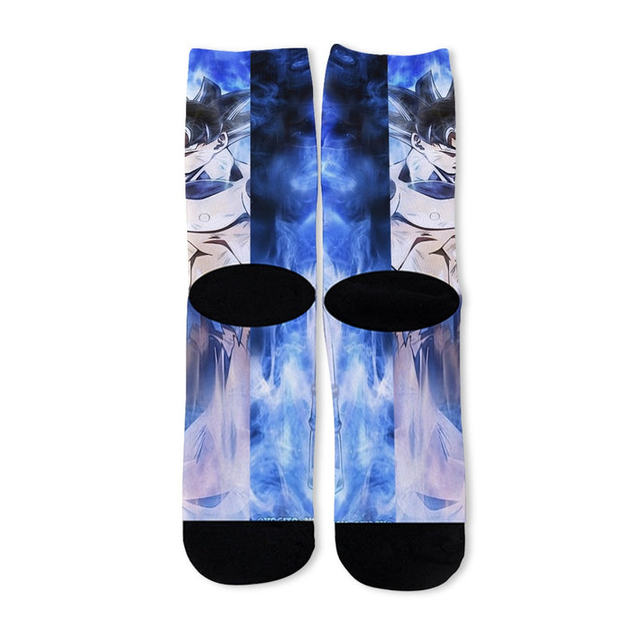 Dragon Ball Super Goku Ultra Instinct Blue Cool Casual Socks