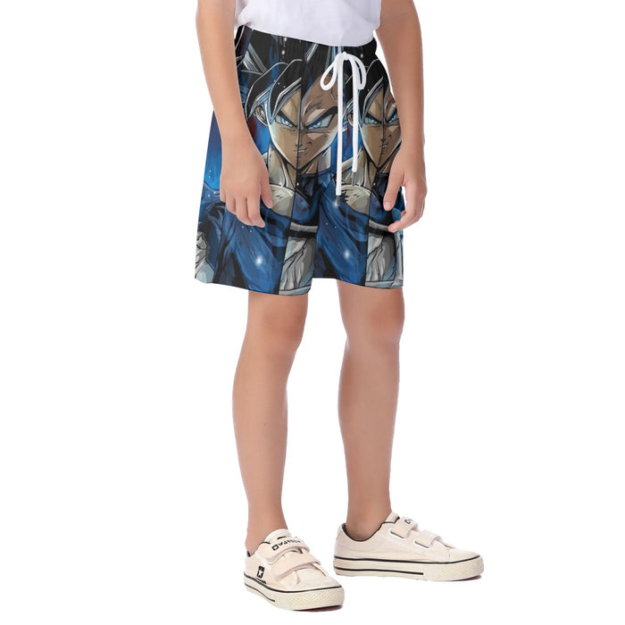 Dragon Ball Z Shirt  SSJ Goku x SSJ Vegeta Fusion Kid's Beach Shorts