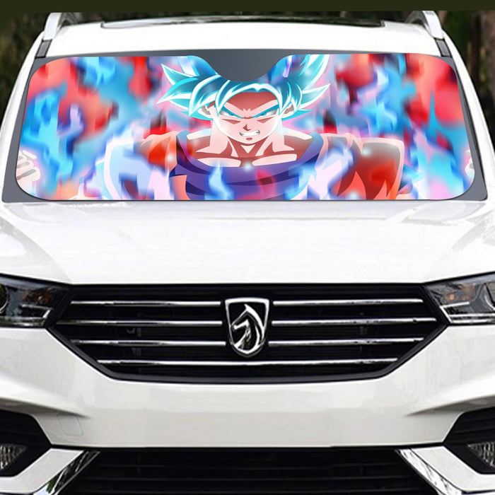 Dragon Ball Super Saiyan Blue Goku Windshield Sunshade