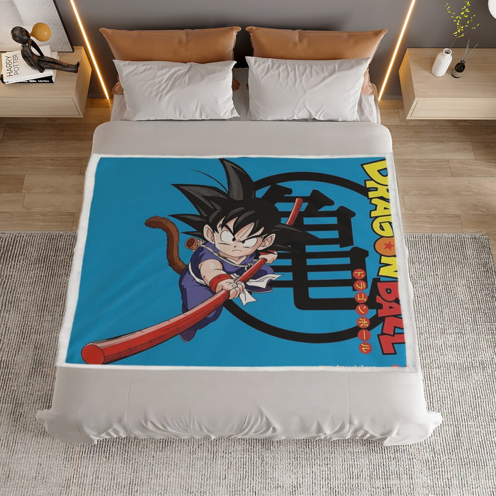 Young Goku Household Warm Blanket