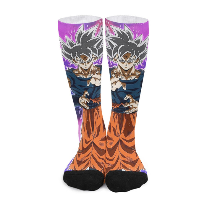 Dragon Ball Z Goku Ultra Instinct Form White Hair Socks