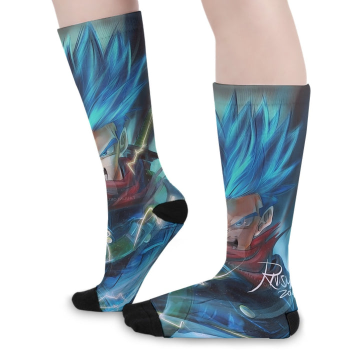 Dragon Ball Super Future Trunks Rage Socks