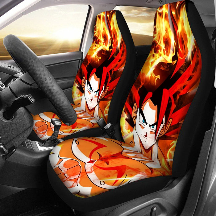 Dragon Ball Goku Super Saiyan Rose Flaming Fan Art Car Seat Cover