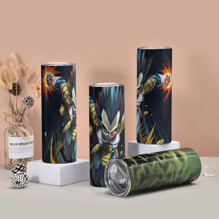 Dragon Ball Armored Vegeta Double Galick Cannon Dope Tumbler with twinkle surface