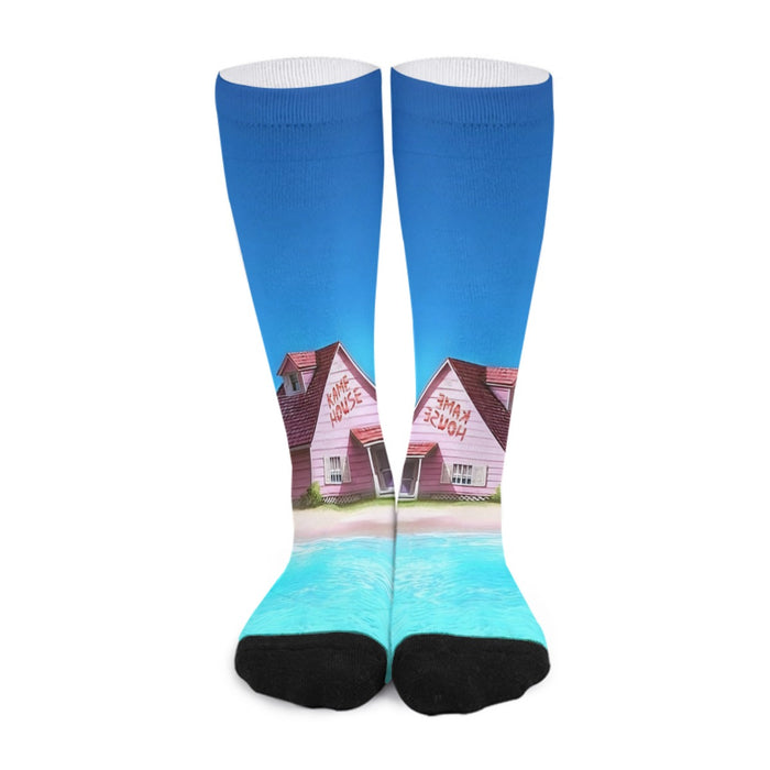 DBZ Master Roshi's Kame House Relax Vibe Concept Graphic Socks