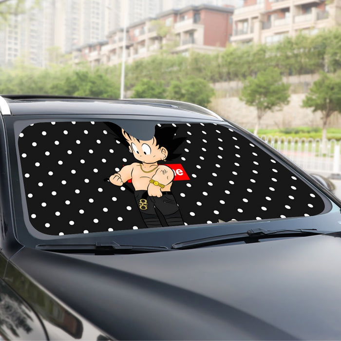 Dragon Ball Supreme Goku Kid Gangster Style Cool Windshield Sunshade