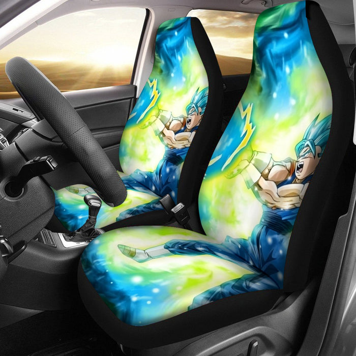 DBZ Goku Super Saiyan Blue SSGSS Kamehameha Power Attack Car Seat Cover