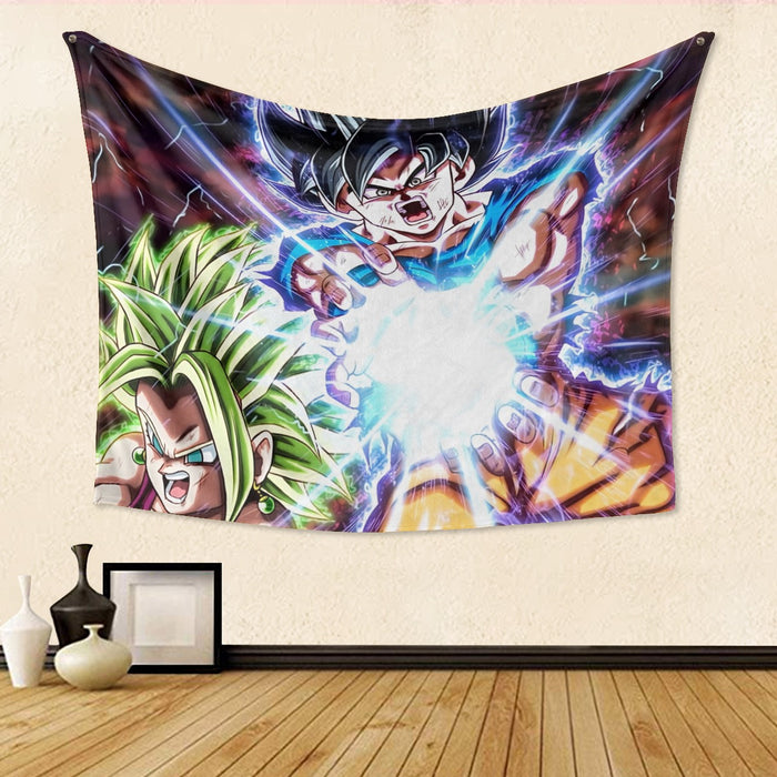 Dragon B Z Son Goku Powerful Kamehameha Released Tapestry