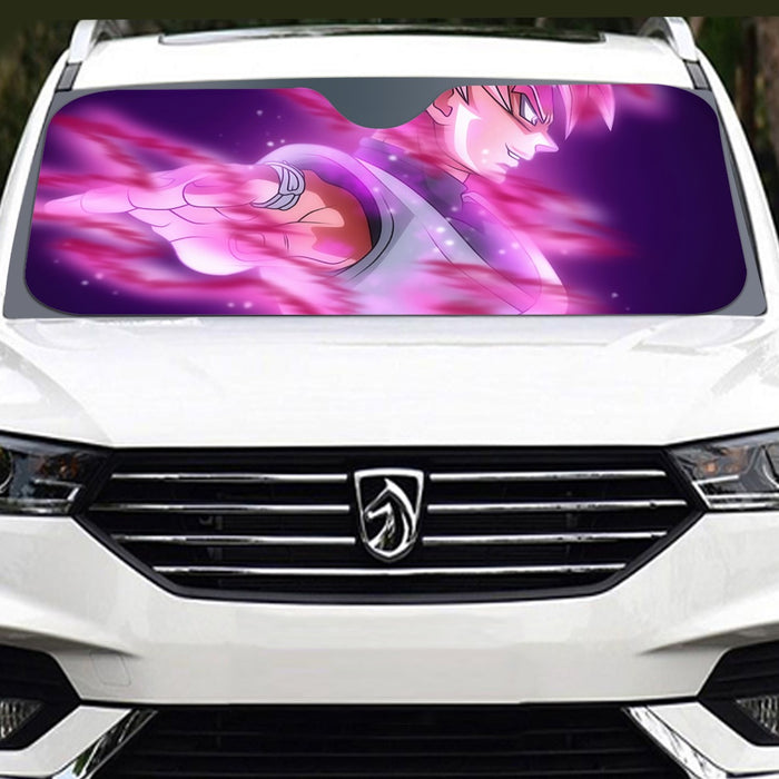 Dragon Ball Super Saiyan Black Goku Rose Cool Casual Windshield Sunshade