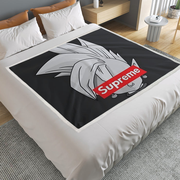 DBZ Zamasu Supreme Kai Logo Creative Black Edition Household Warm Blanket