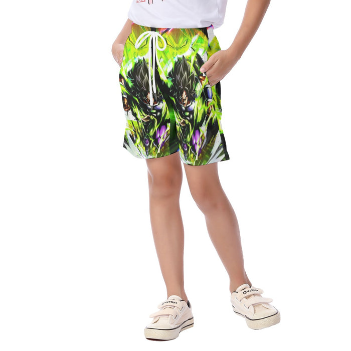 Dragon Ball Super Broly Kid's Beach Shorts