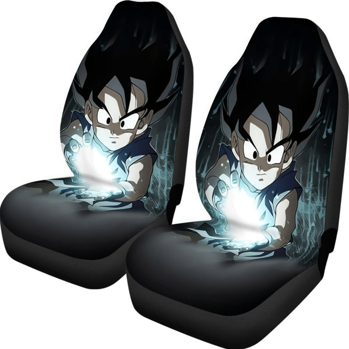 Dragon Ball Goku Kid Practice Kamehameha Cute Round Neck Design Car Seat Cover