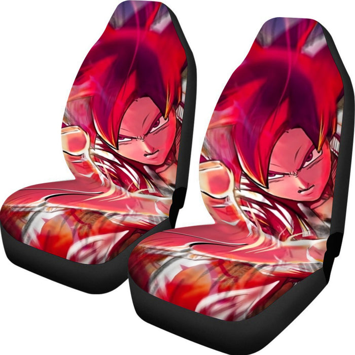 Dragon Ball Z Son Goku Super Saiyan Rose Blue Aura Car Seat Cover