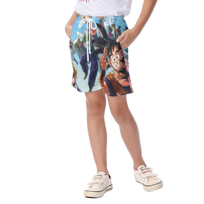 Dragon Ball Z Characters Kid's Beach Shorts