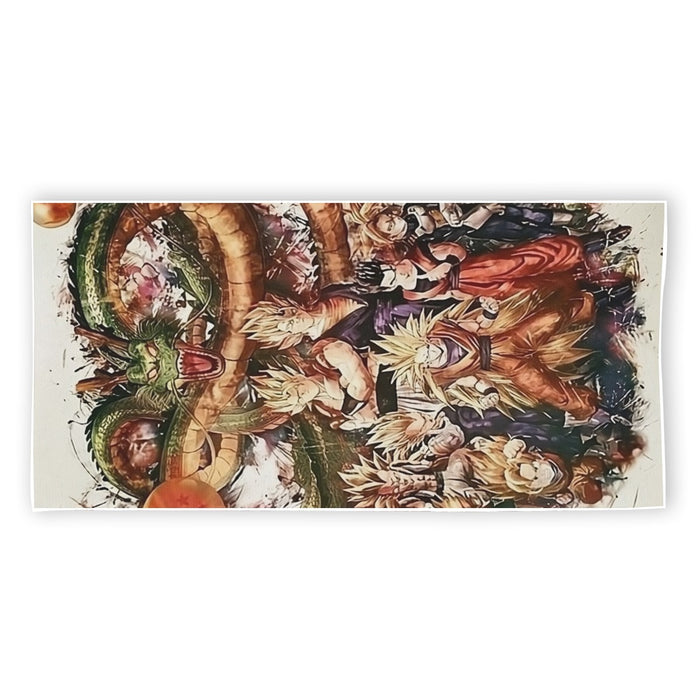 Dragon Ball  Ultimate Shenron x Saiyans Beach Towel