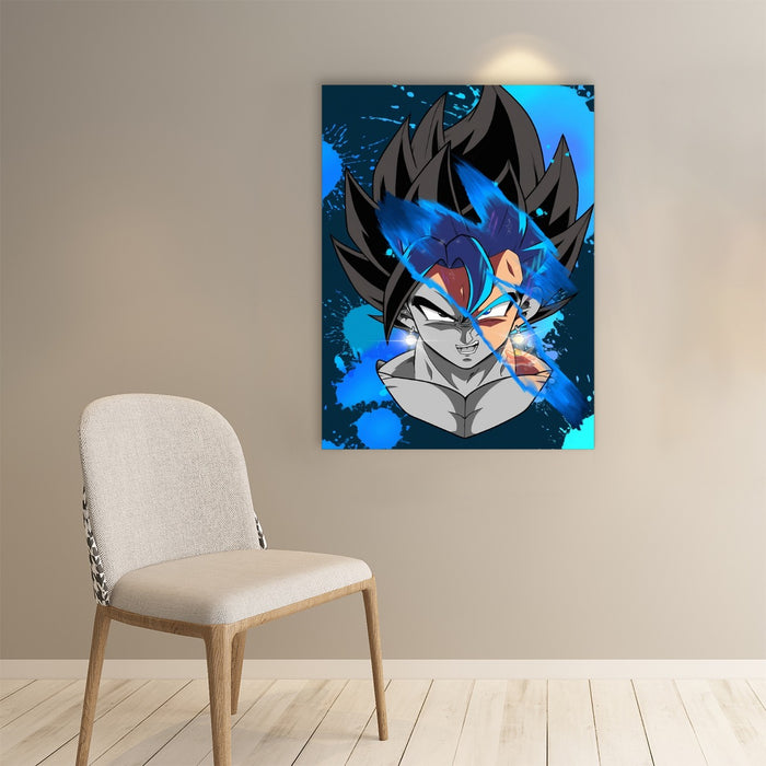 Dragon Ball Z SSJ Goku Painted Paper poster