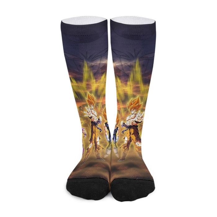 Piccolo Goku And Vegeta Dragon Ball Z Socks