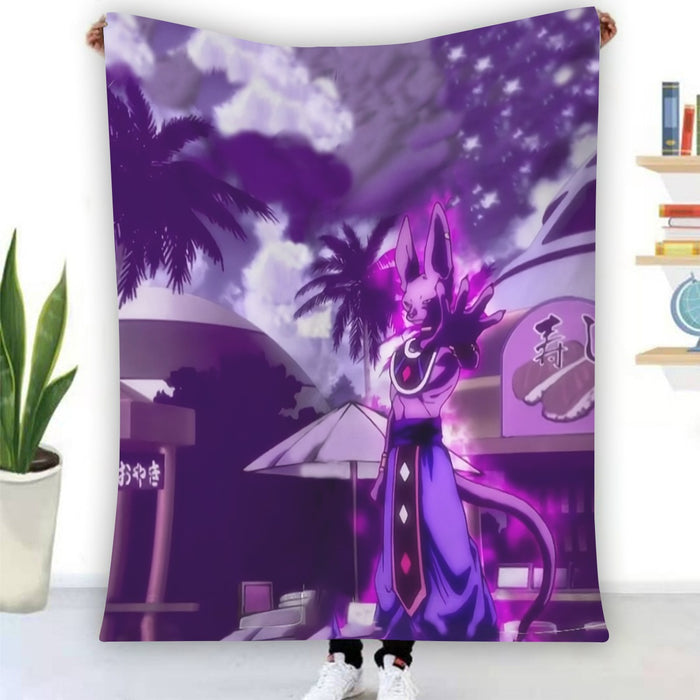 Dragon Ball Super God Of Destruction Dope Lord Beerus Blanket