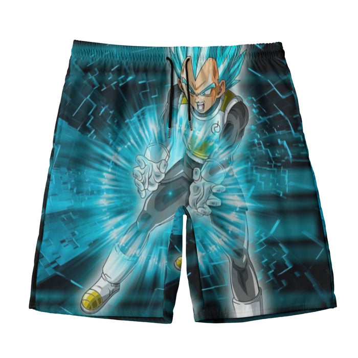 Dragon Ball Super Vegeta Blue Double Galick Gun Epic Beach Pants