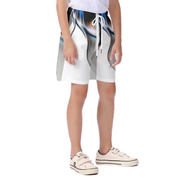 Goku Mastered Ultra Instinct Fire Kid's Beach Shorts