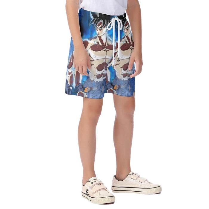 Dragon Ball Super Son Goku Ultra Instinct Cool Casual Kid's Beach Shorts