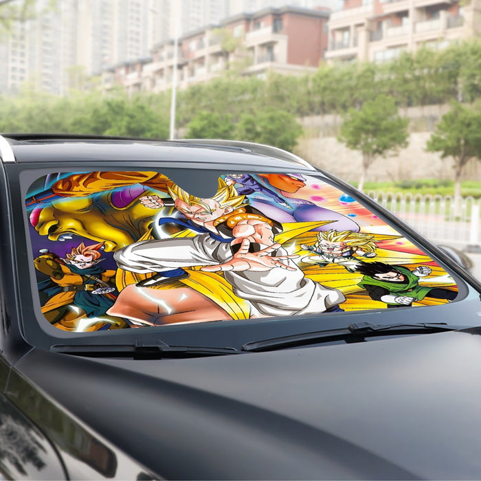 Dragon Ball Super Gogeta Super Saiyan Fusion Streetwear Design Windshield Sunshade