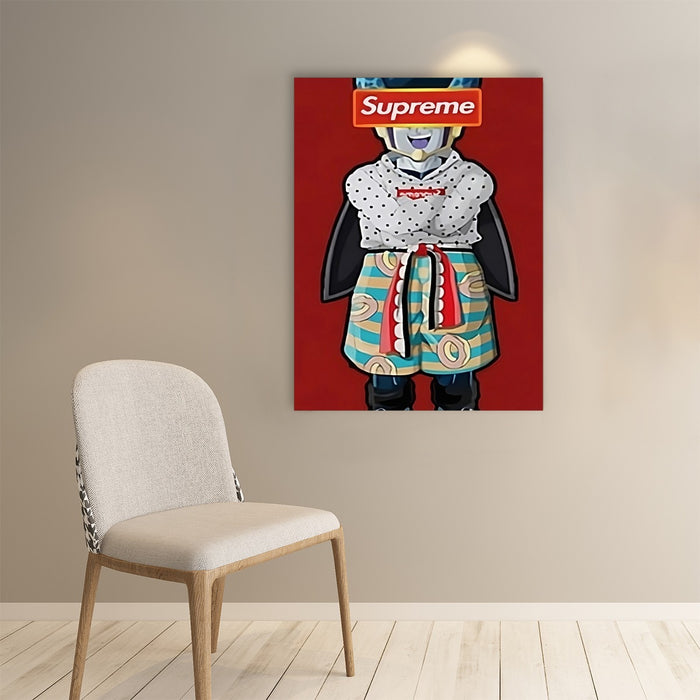 Supreme Villain Perfect Cell Red Simple Streetwear Paper poster