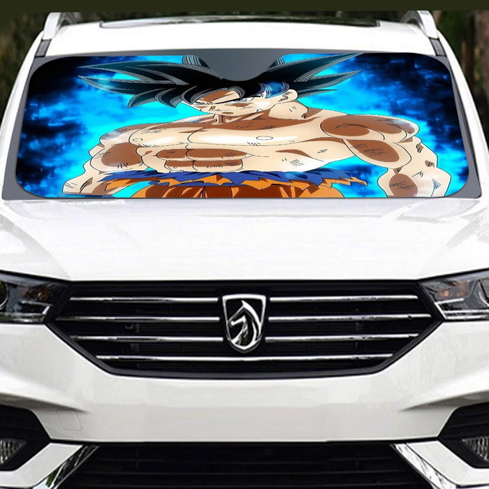 Dragon Ball Super Goku Kaioken Ultra Instinct Dope 3D Windshield Sunshade