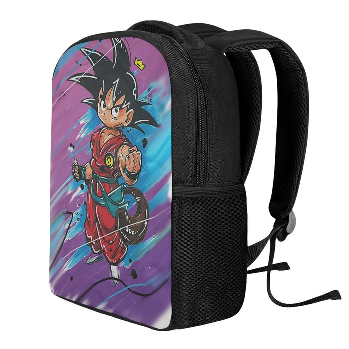 Dragon Ball Z  Kid Goku Graffiti Painting Backpack