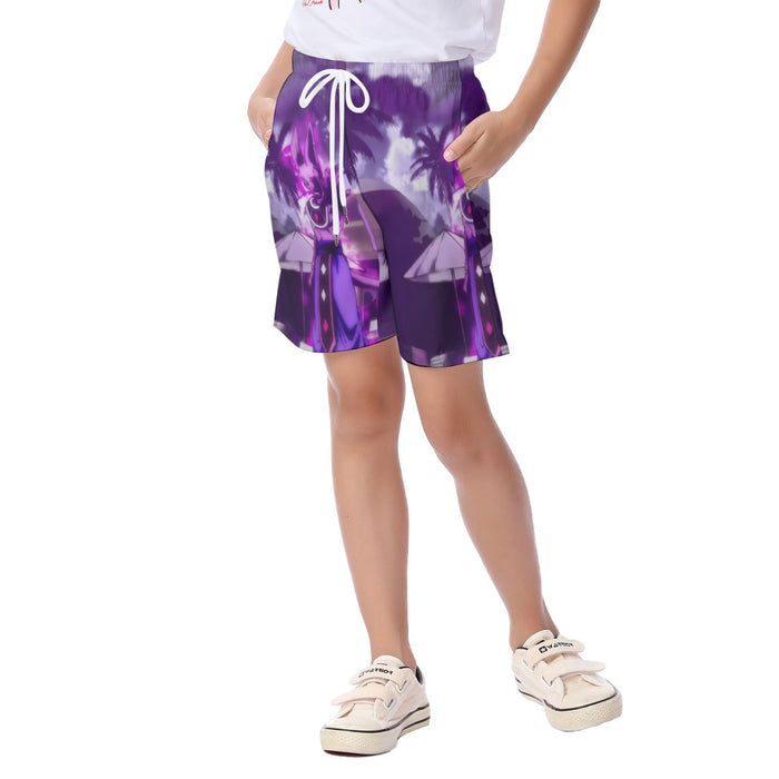 Dragon Ball Super God Of Destruction Dope Lord Beerus Kid's Beach Shorts