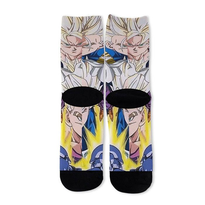 Dragon Ball Goku Vegeta Saiyan Piccolo Namekian Vibrant Design Socks