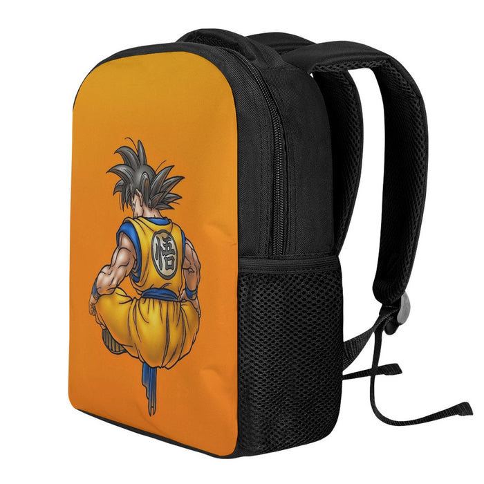 Goku Orange Background Backpack