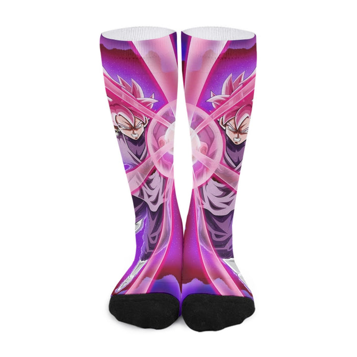 Goku Black Zamasu Super Saiyan Rose Powerful Aura Skills Dope Socks