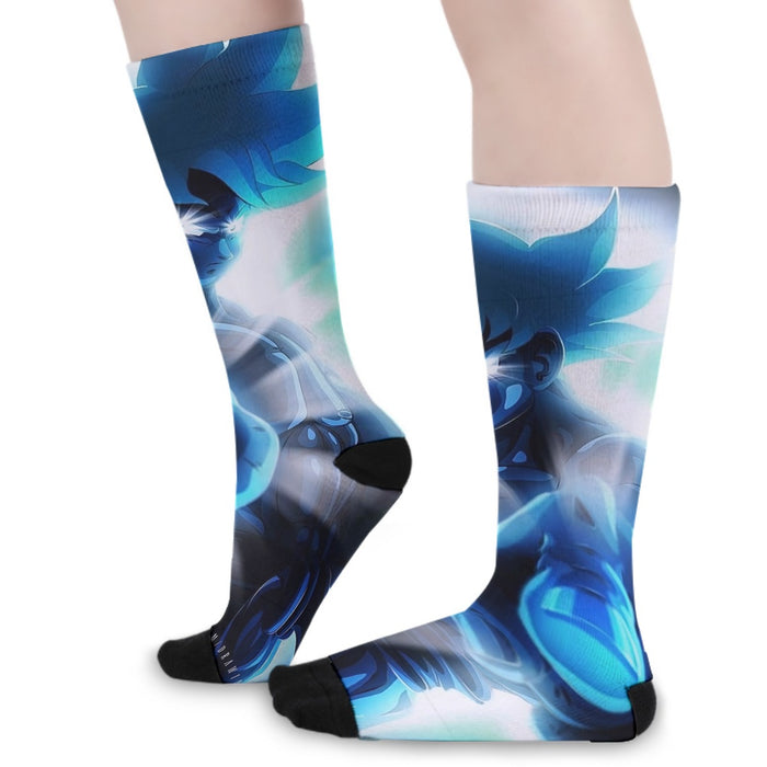 Dragon Ball Super Blue Son Goku Epic Ultra Instinct Socks