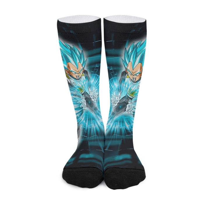 Dragon Ball Super Vegeta Blue Double Galick Gun Epic Socks