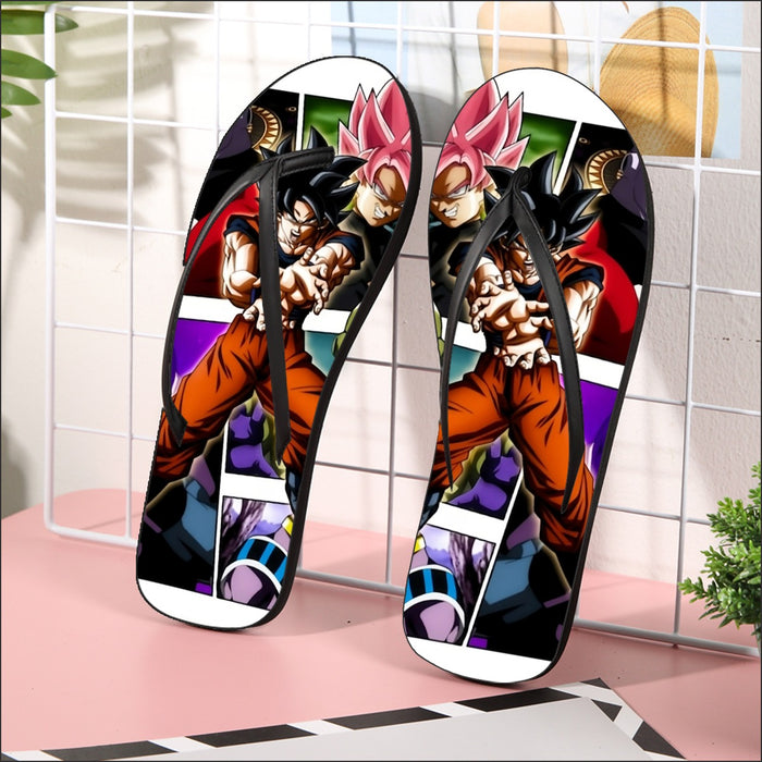 Goku Black Kamehameha Dragon Ball Z Flip Flops